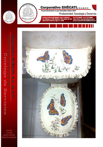 Juego de baño con Mariposas